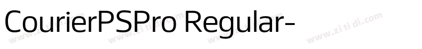 CourierPSPro Regular字体转换